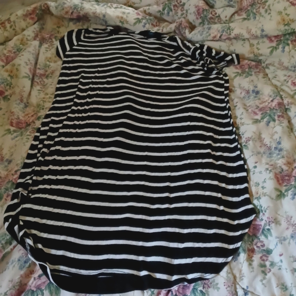 Rue black and white striped 1-2x